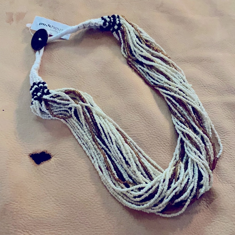 Multi strand beaded necklace NWT